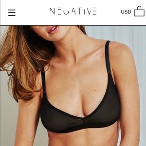 Negative Nonwise Sieve Bra in Black size 1